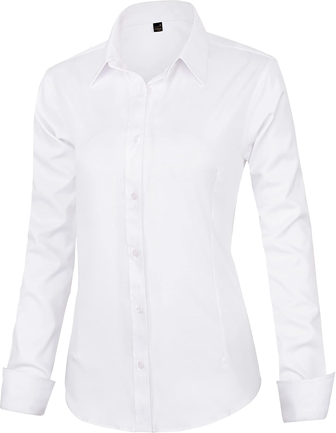 J.VER Womens Dress Shirts Long Sleeve Button Down Shirt Wrinkle-Free Business Casual Blouse Office Work Tops 2K+ bought in past month