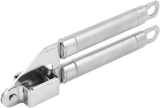 Qtqgoitem Antislip Oval Grip Stainless Steel Ginger Garlic Press Crusher Masher (model: f68 641 893 b74 b62)
