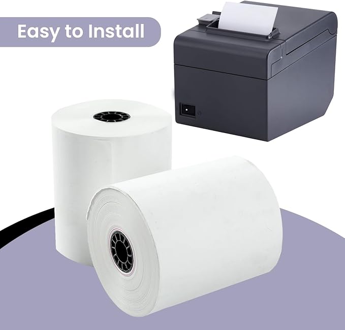 3 18" x 230' Thermal Paper Rolls - Comes in Bright White Color - Crisp  Clear Images - BPA Free - Ideal for POS System (10 Rolls Per Case)