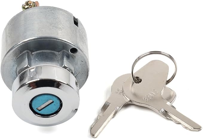 Ignition Switch With Key 66021-5514035260-31852 Steel Silver For Kubota Garden Tractor G3200 G4200 G4200H G5200H G6200H