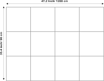 Black Cork Board 47"x35" - 12 Pack Felt Wall Tiles with Safe Removable Adhesive Tabs, Large Cork Board 48 x 36 inches for Office Large Cork Boards for Walls 72 x 48 - Black