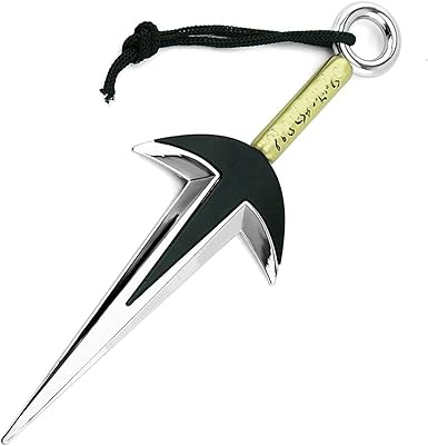 FAYAIALO Minato Kunai 7.1 inches Uzumaki Kakashi Namikaze Kunai Real Metal Ninja Cosplay Figure Model Keychain Collection