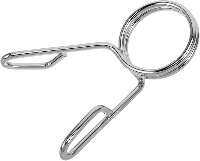 Milisten Gym Clamps Barbell Grip Dumbbell Spring Clip Collars Weight Clips for Lifting Bars