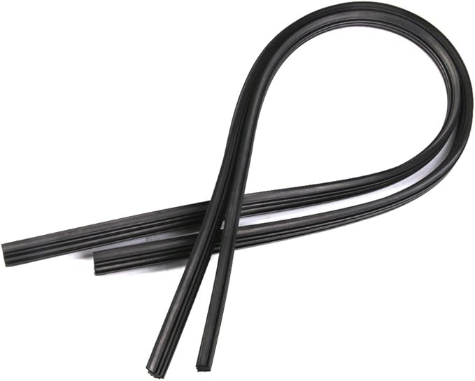 Universal Frameless Wiper Blade Rubber Strips Replacement Refill 6mm 28" Pack of 2