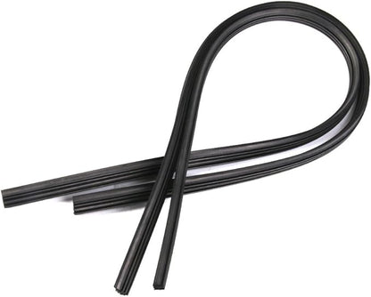 Universal Frameless Wiper Blade Rubber Strips Replacement Refill 6mm 28" Pack of 2
