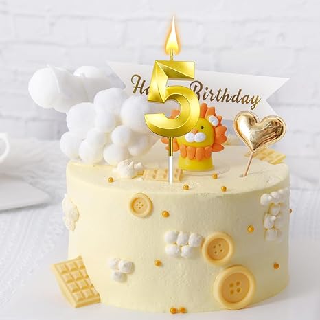 5 Candle, Number 5 Candle, 5 Birthday Candle, Number 5 Birthday Candle, 5 Candle for Cake, 5th Birthday Candle, 5 Cake Topper, Birthday Candle 5, Birthday Candles, Number Candles, Birthday Candle