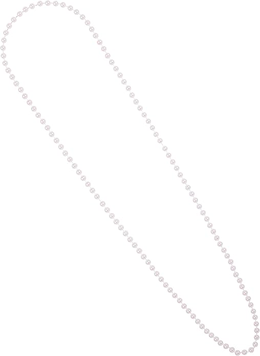 Kangaroo Flapper Beads - 48" Pearl Necklace