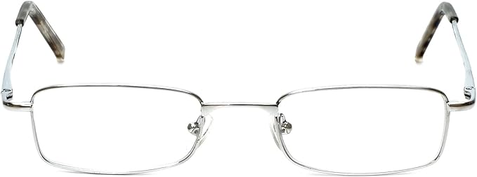 Calabria Reading Glasses - R753 Shiny Silver 5.00