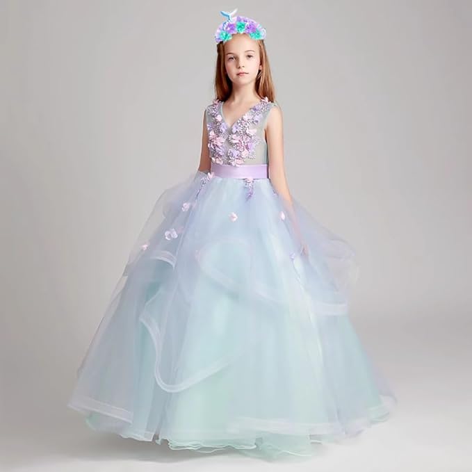 Girls Princess Mermaid Dress up Accessories for Girls Ariel Crown Headband Halloween Christmas Party Favors for Kids (Headband)