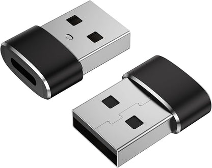 Meliya USB to USB C Adapter 2 Pack, USB C Female to USB A Male Charger Cable Converter for iWatch Ultra 9 8 7 SE,iPhone 15 14 13 12 11 Pro Max,iPad Pro Air 9 10 6 Mini