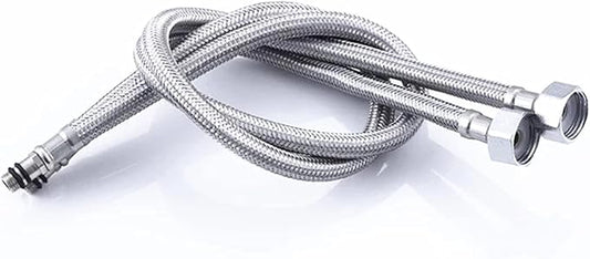Shower Head Hose 2 pcsSet Faucet Hose Kitchen Basin Mixer Tap Braided Valve Water Hose Connector Adaptor Water Inlet Hose Accessorices Hardware Extension Tubes (Length : 80CM)