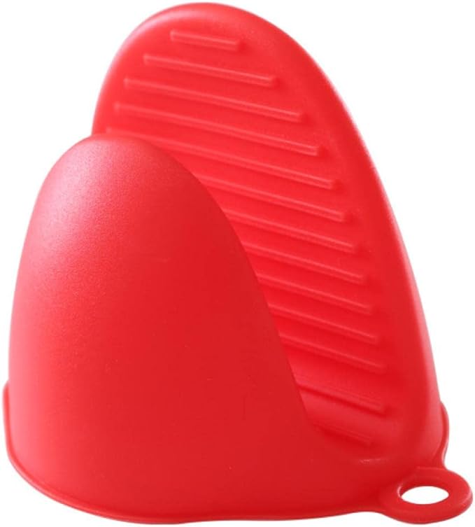 JZRH Anti-scalding Gloves Bowl Clip Thickened Food Grade Silicone Kitchen Insulation Board Clip Oven Bowl Clip Blacknew32gsingle