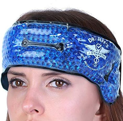 Dental Pain Relief Pack for Facial Pain and TMJ Relief  Includes 8 Inch Elastic Extender Strap for Extra Length Where Needed  Dual Use Ice Pack for Cold Therapy  Soft Plush Warm Compress for Heat