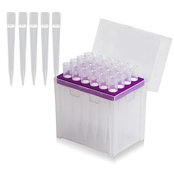 Pipette Tips 5000ul, Sterile Filtering Tips 5ML, Universal, Transparent, 24 Tips (T5000-RSF-24)