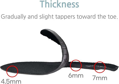 Wide Fit Insoles for Men 4E EEEE (Black)