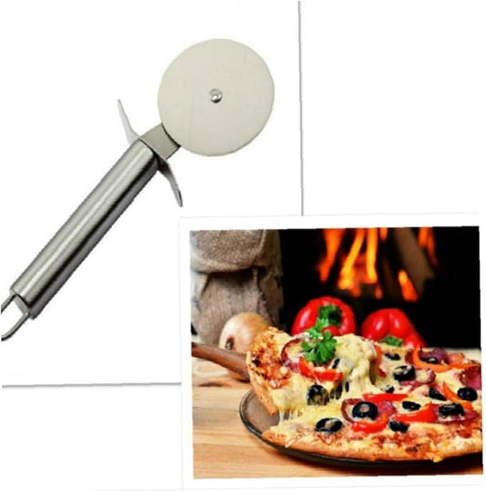Stainless Steel Pizza Cutter Cake Bread Pies Round Wheels Cutter Chef Aid Cooking Tool Easy Cleaning