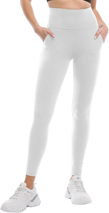CADITEX Leggings with Pockets for Women -High Waisted Buttery Soft Non See Through Yoga Pants