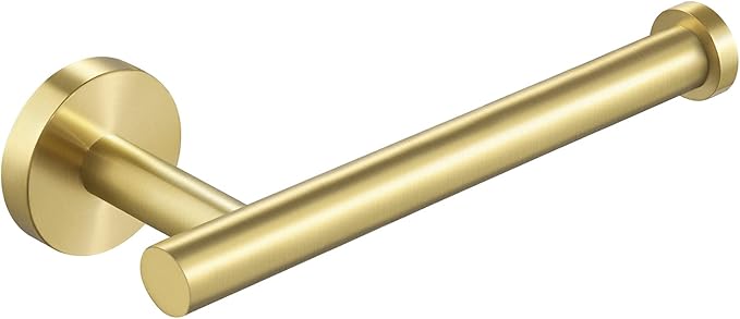 KES Bathroom Toilet Paper Holder Brushed Gold Wall Mount Toilet Roll Holder SUS304 Stainless Steel, A2175S12-BZ