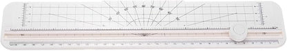 PATIKIL 12 Inch Paper Cutter, Portable Paper Trimmer Slicers Scrapbooking Tool for A4 Size Paper Craft Paper Photo Cardstock, White