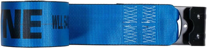 Kinedyne Winch Straps 4" x 30' Blue Heavy Duty Tie Down w/Flat Hooks WLL# 5400 lbs | 4 Inch Cargo Control for Flatbed Truck Utility Trailer (1 Pack)