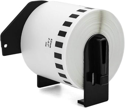 Label Orison Compatible DK-2205 Continuous Length White Paper Labels DK2205 62mm x 30.48m (2-37" x 100) for QL500 QL700 QL800 Label Printers,1 Roll