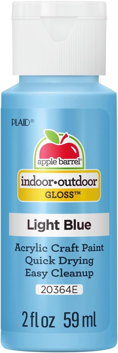 Apple Barrel Gloss Acrylic Paint in Assorted Colors (2-Ounce), 20364 Light Blue
