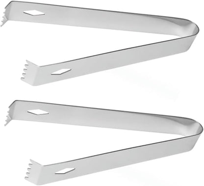 1 Pack Silver Small Stainless Steel 6 Inch Restaurant Grade Serving Tongs Cooking Tongs for Cooking Food Salad Bartending for Kitchen and