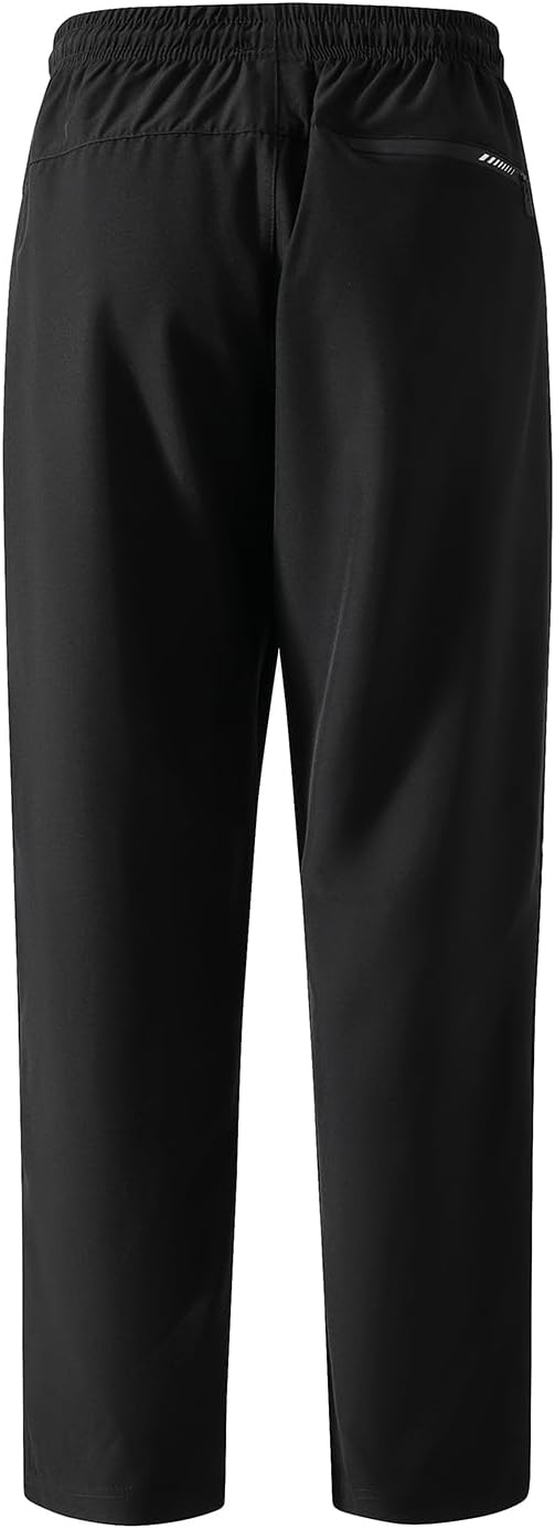 FoxQ Men's Sweatpants Quick Dry Jogger Hiking Pants with Secure Zipper Pockets Athletic Pants for Gym,Running,Workout
