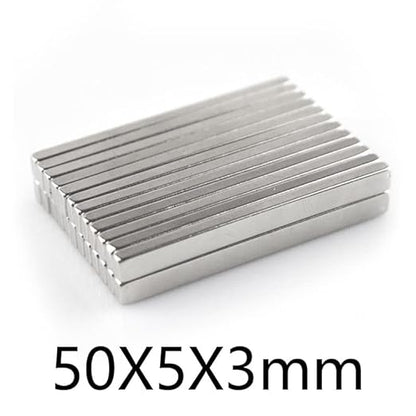 60PCS 50x5x3mm Quadrate Rare Earth Neodymium Magnet Block Magnets 50x5x3 Permanent Magnet 50 * 5 * 3 Magnet