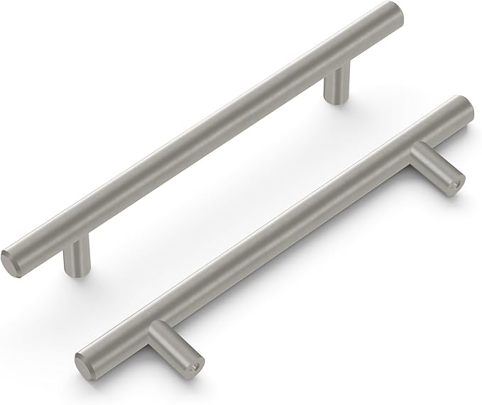 Hickory Hardware Bar Pulls Collection Pull 5-116 Inch (128mm) Center to Center Stainless Steel Finish