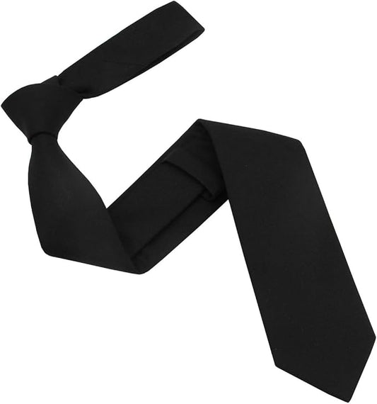 Mens Slim Width Color Linen Neckties - Standard and Extra Long Tie