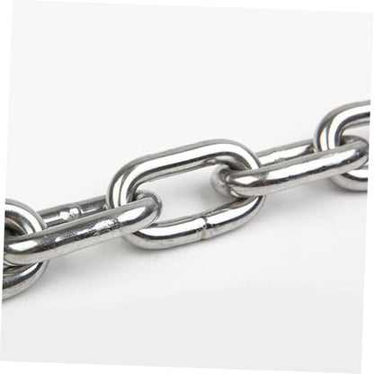 304 Steel Pet Leash Chain Industrial Metal Bearing Chain 4mm Thick Corrosion-proof 2m Length