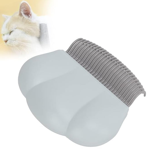 Cat Shell Comb, Remove Floating Hair Pet Short Long Hair Removal Massaging Shell Comb, Ergonomic Handle Cat Massage Shell Comb for Dogs Cats (Blue)