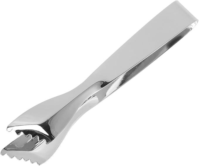 Thicke the Stainless Steel Sugar Tweezers Easy Food for Domestic Cuisine (Mirror)