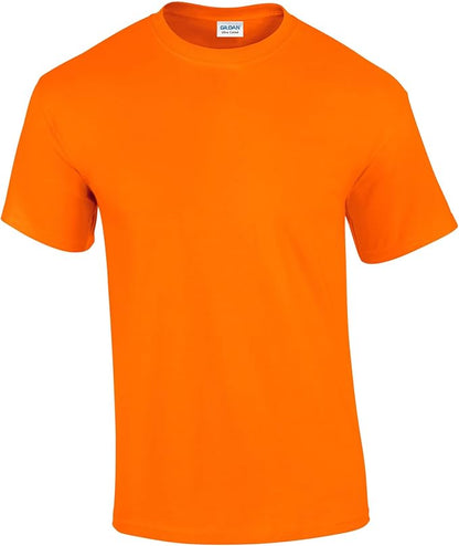 Gildan Unisex Adult Ultra Cotton T-Shirt (Small) (Safety Orange)