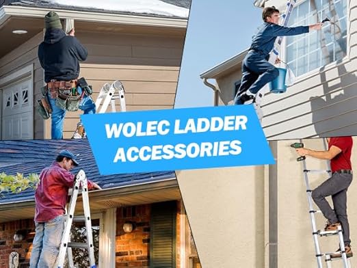 2 Pcs Telescoping Ladder Wheel -Smooth and Stable Without Slipping