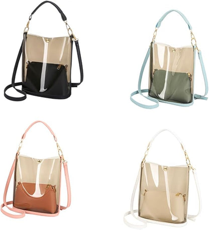1 crossbody bucket bag for travel, women's bag, tolitree bag, travel barrel bag, handbag, handbag, chain bag, tennis bag, travel bag, pink color,