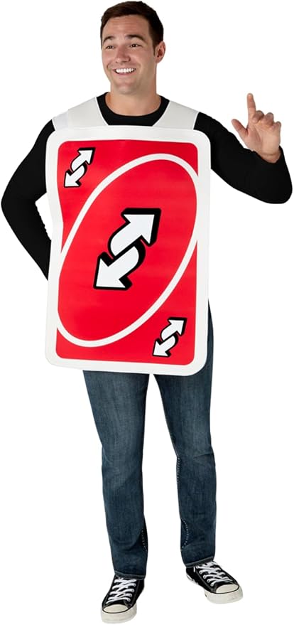 Rubies Mattel Uno: Reverse Card Costume for Adults, Unisex One Size