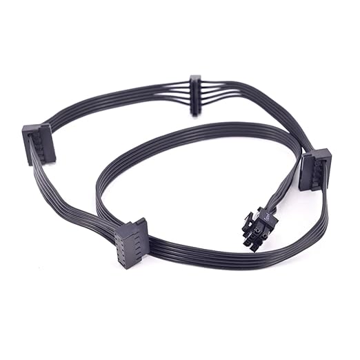 PCIe 8Pin 62Pin IDE SATA CPU 44Pin ATX 24Pin Power Supply Cable for RMX Series RM1000x RM850x RM750X RM650x RM550x(6Pin to 3 IDE)