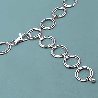 Women's Metal Waist Chain Adjustable Body Link Belts for Jeans Dresse