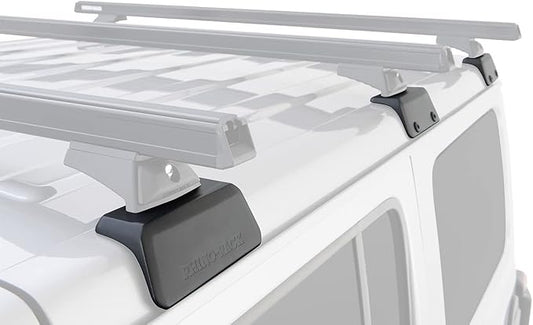 Rhino-Rack Jeep Wrangler JL Unlimited 4 Door Hard Internal Structural Roof RackBare Backbone 3 Base Mounting System in Black