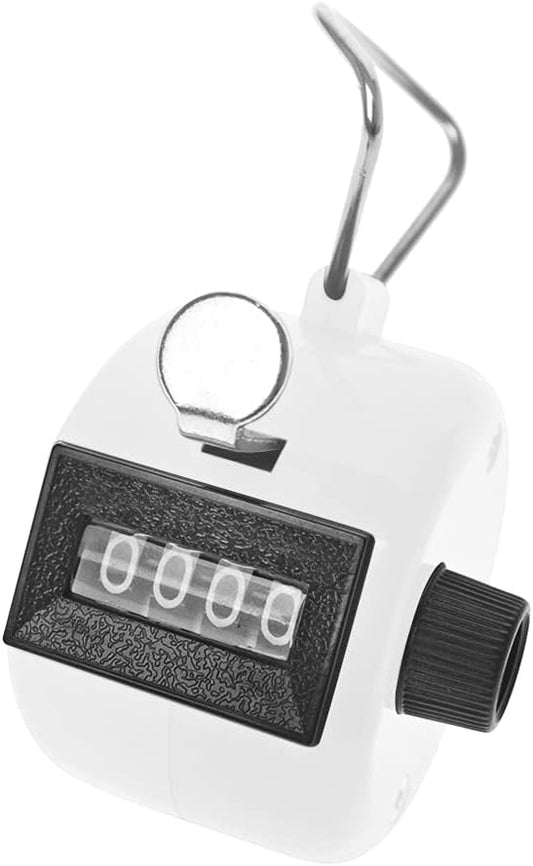 TopTie ABS Hand Tally Counter, 4-Digit Mechanical Golf Clicker Counter Handheld, Lap Number Counter