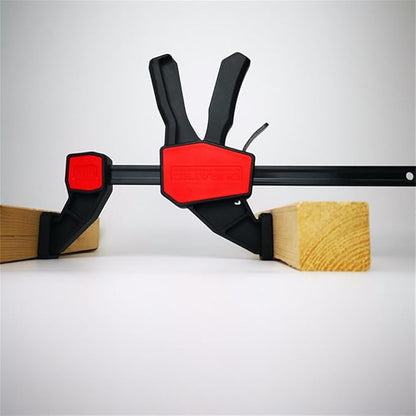 2PCS Bar Clamps For Woodworking Quick Grip Clamps Trigger Clamp Opening Reinforced Thickened Design with Quick Conversion Button (6inch)