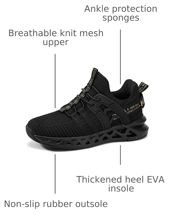 koppu Boys Girls Shoes Non-Slip Tennis Shoes Fashion Lightweight Breathable Kids Sneakers for Little Kids/Big Kids