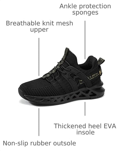 koppu Boys Girls Shoes Non-Slip Tennis Shoes Fashion Lightweight Breathable Kids Sneakers for Little Kids/Big Kids