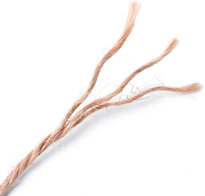 328 feet Jute Twine 3ply 2mm Diameter Burlap Ribbon Gardening String Heavy Duty Arts and Crafts or Gift Wrapping Natural