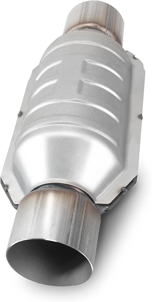 3" Catalytic Converter Universal 3 Inch Inlet/Outlet Cat Converter with O2 Port and Heat Shield (EPA Compliant)