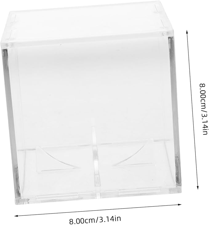 Baseball Display Cube Acrylic Box for Collectibles Sports Card Storage