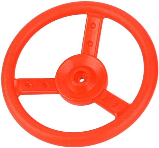 VGEBY1 Swingset Steering Wheel, Plastic Outdoor Kids Steering Wheel Attachment Playground Swing Set(red) 0