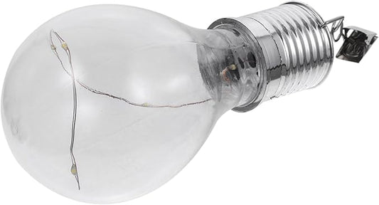 DOITOOL Solar Hanging Light Bulb Rotatable Outdoor Led Lamp with Transparent Shell Warm White Light for Garden Patio and Camping Low Power Consumption Hours Usage
